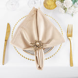 Velvet Dinner Napkin Sample 20x20 Champagne