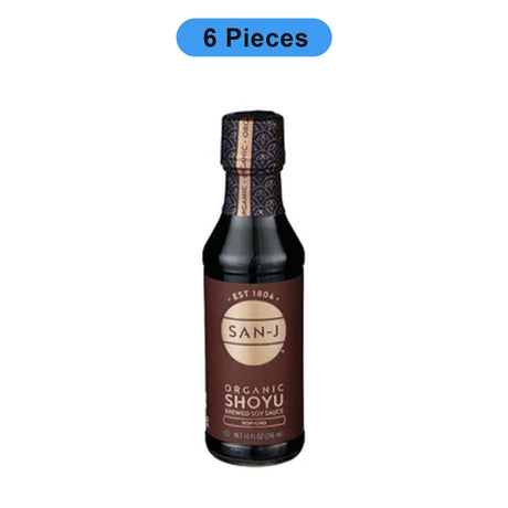 SAN J BRONZE LABEL ORGANIC SHOYU 10 OZ BOTTLE