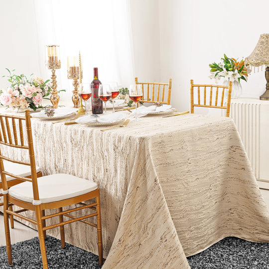 Galilean Jacquard Polyester Rectangular Tablecloth Seamless