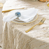 Jacquard Cloth Dinner Napkin 20x20 Champagne
