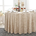 Seamless Round Gilded Marble Holland Velvet Tablecloth