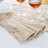 Jacquard Polyester Table Runner 13x108 Champagne