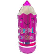 Foil Balloon Back to School Pencil Pink