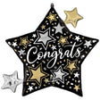 Foil Balloon Congrats Stars 29 Inch