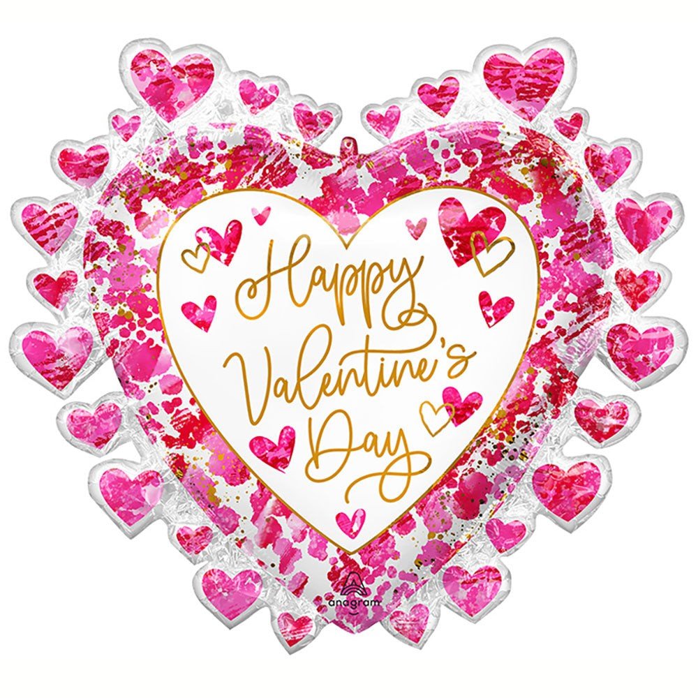 29 Inch Heartful Valentine's Day Foil Balloon