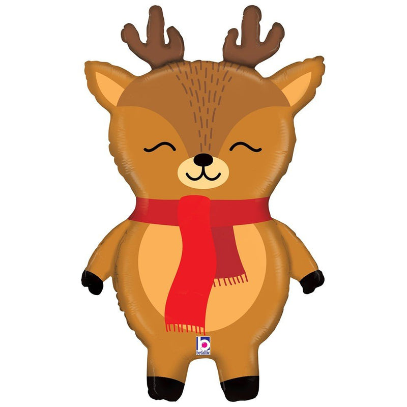 Holiday Reindeer Foil Balloon