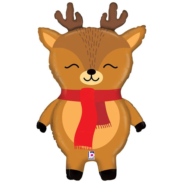 Holiday Reindeer Foil Balloon