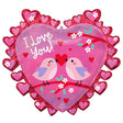 Foil Balloon 29 Inch Love Birds