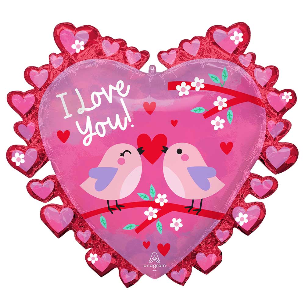 Foil Balloon 29 Inch Love Birds