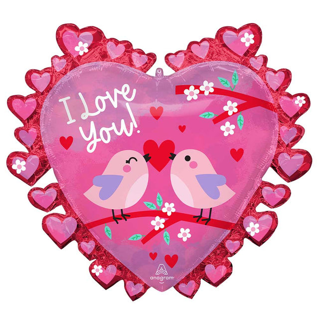 Foil Balloon 29 Inch Love Birds