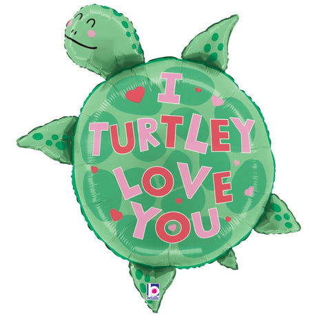 Foil Balloon Turtle Valentine’s Day