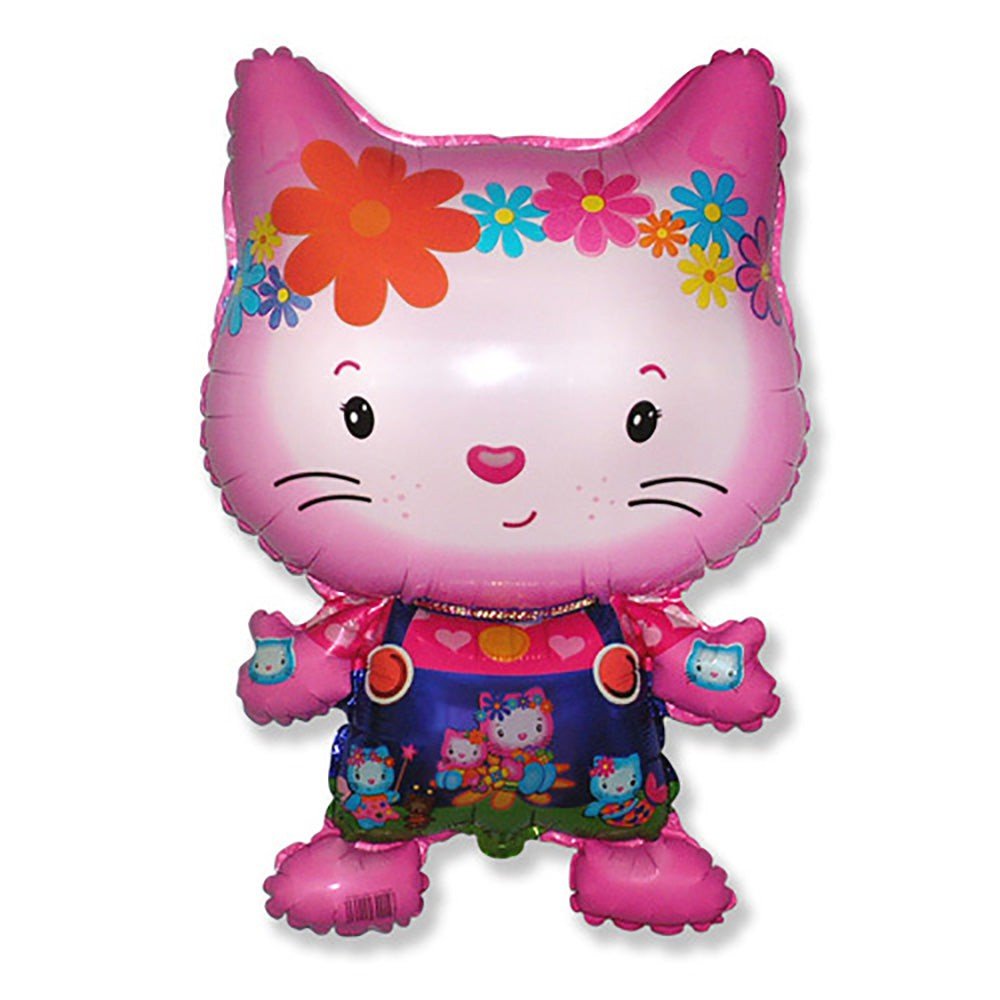 Foil Balloon Little Cat Friend White