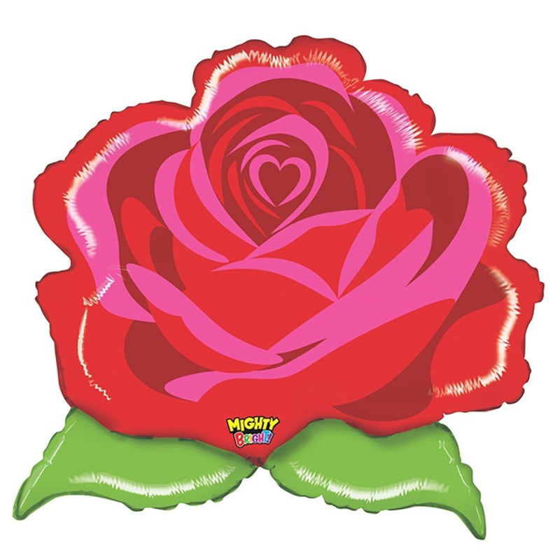 Rose Foil Balloon 29 Inch Mighty Rose
