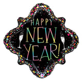 Foil Balloon New Year Party Confetti Frame