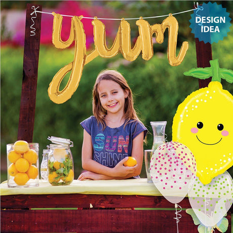 Lemon Foil Balloon 29 Inch Produce Pals