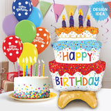 Birthday Cake Foil Balloon 29 Inch Standup