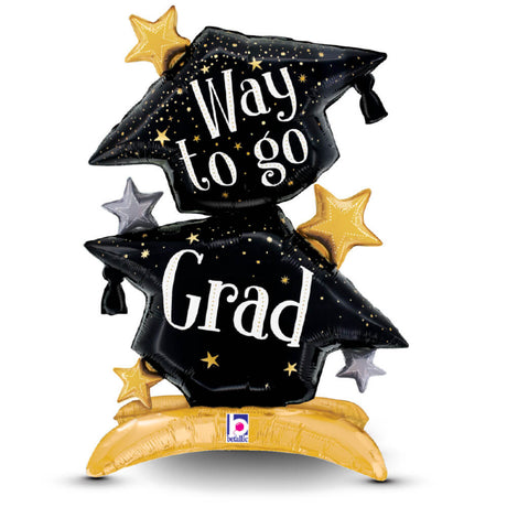Graduation Foil Balloon Way To Go Grad Cap