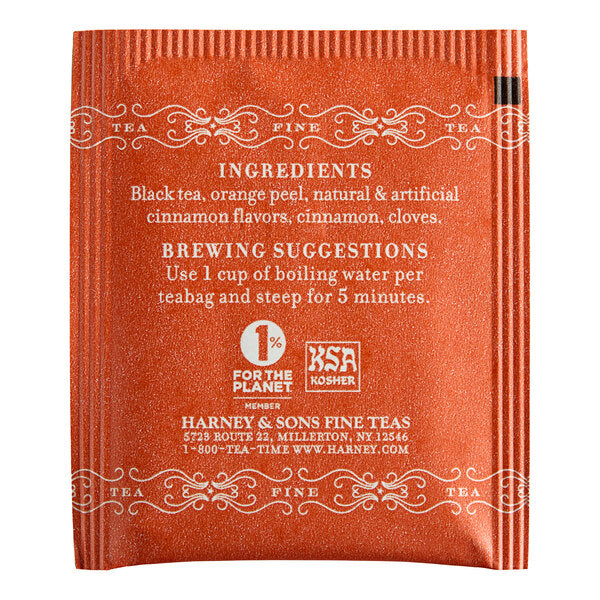 Harney & Sons Hot Cinnamon Spice Tea Bags - 300/Case