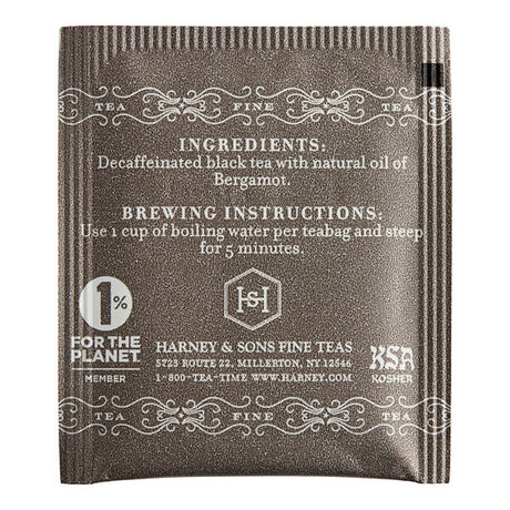 Harney & Sons Decaf Earl Grey Tea Bags - 300/Case