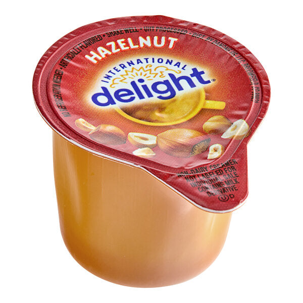 International Delight Hazelnut Single Serve Non-Dairy Creamer - 144/Case