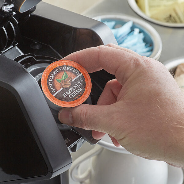 Caffe de Aroma Hazelnut Cream Coffee Single Serve Cups - 72/Case