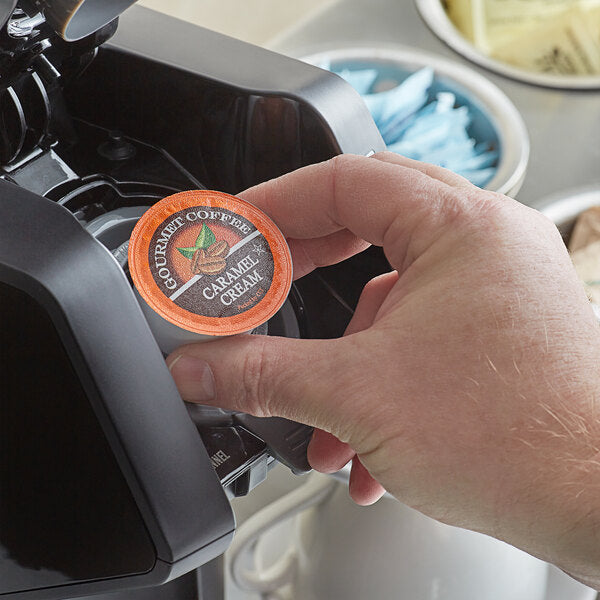 Caffe de Aroma Caramel Cream Coffee Single Serve Cups - 72/Case