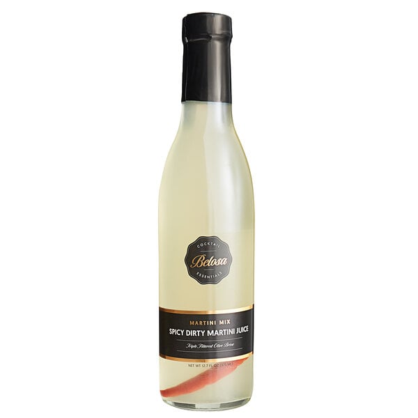 Belosa 375 mL Spicy Dirty Martini Juice - 12/Case