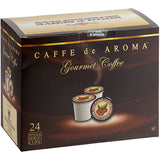 Caffe de Aroma Decaf Breakfast Blend Coffee Single Serve Cups - 96/Case