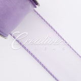 1 1/2" Wired Organza Ribbon - 10 Yards (Lavender)