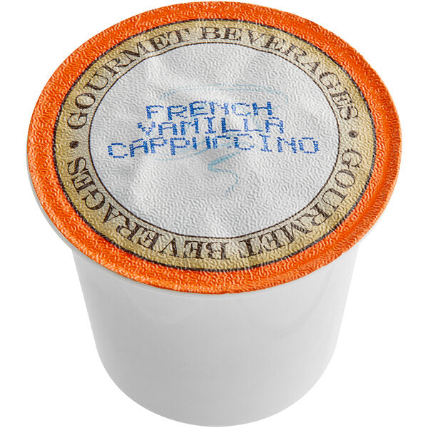 Caffe de Aroma French Vanilla Cappuccino Single Serve Cups - 96/Case