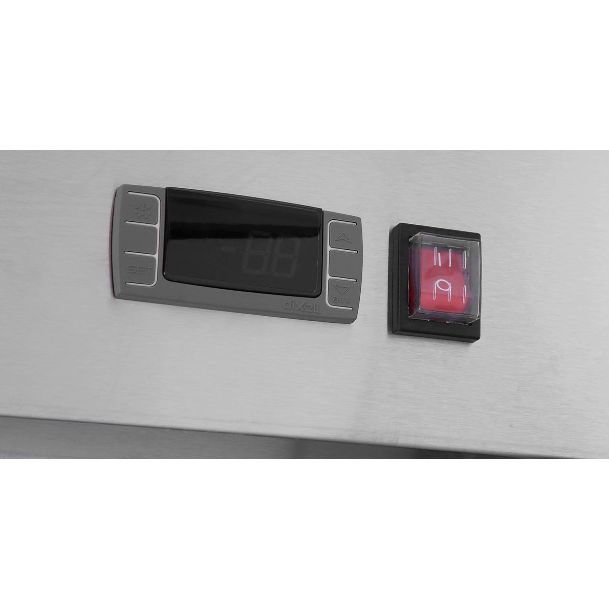 Atosa MBF8508GR 3 Section Reach-In Bottom Mount Refrigerator 81-7/8"W x 31-1/2"D x 83-1/8"H with 3 Locking Solid Doors