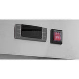 Atosa MBF8508GR 3 Section Reach-In Bottom Mount Refrigerator 81-7/8"W x 31-1/2"D x 83-1/8"H with 3 Locking Solid Doors