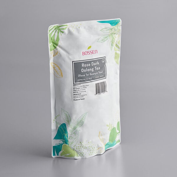 Bossen Rose Dark Oolong Tie Guan Yin Ground Tea Bags - 1,000/Case