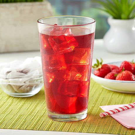 Bossen Raspberry and Strawberry Fruit Ground Tea Bags - 1,000/Case