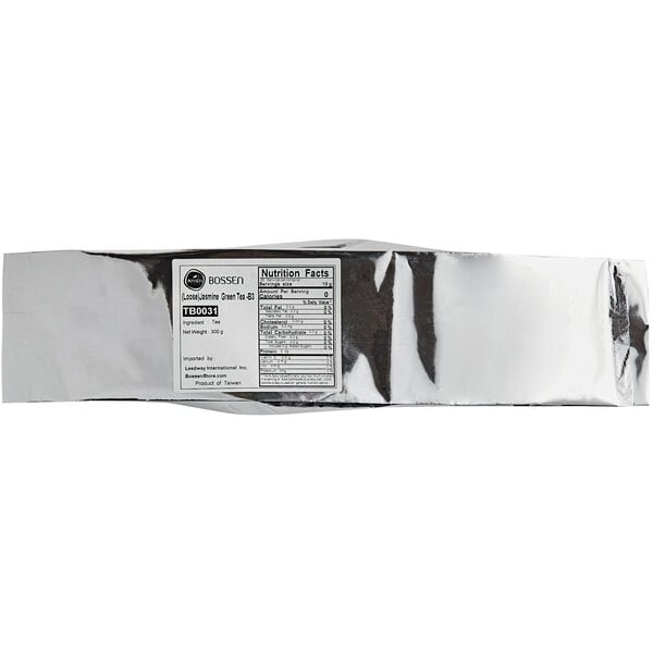 Bossen 10.5 oz. (300 grams) Premium Jasmine Green Loose Leaf Tea - 40/Case