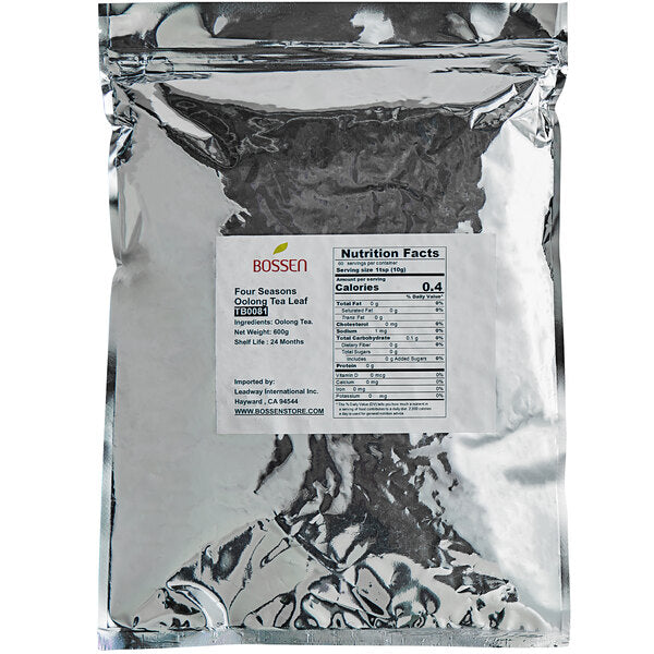 Bossen 1.3 lb. (600 grams) Four Seasons Oolong Loose Leaf Tea - 20/Case