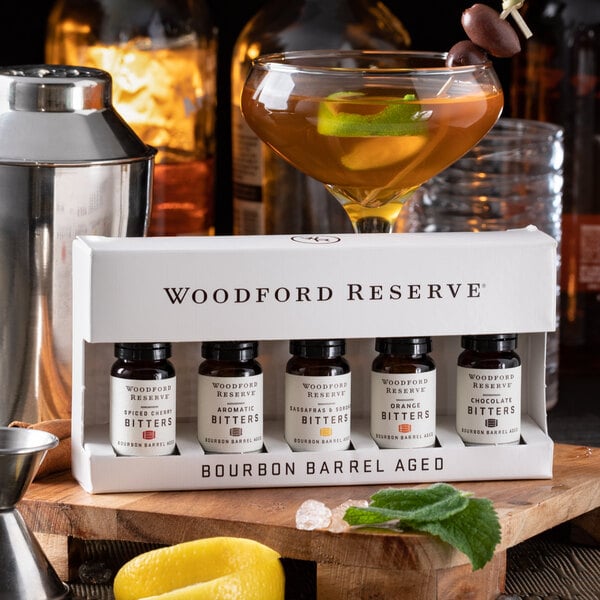Woodford Reserve Five-Pack Dram Set Bourbon Barrel Aged Bitters - 12/Case