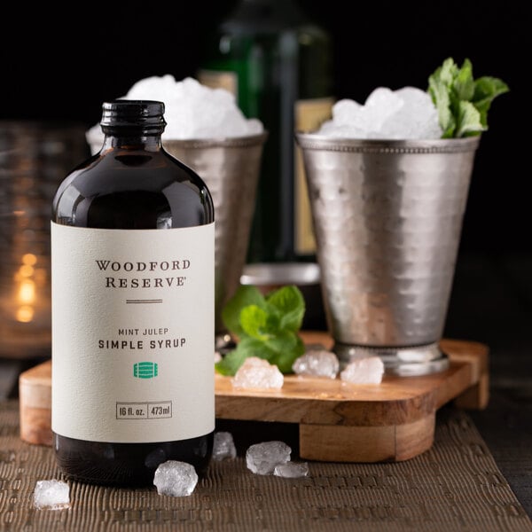 Woodford Reserve 16 fl. oz. Mint Julep Simple Syrup - 6/Case