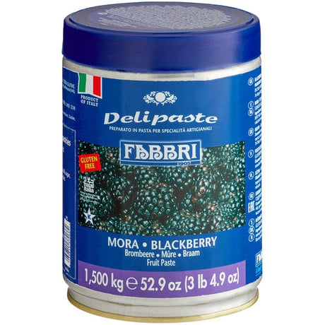 Fabbri Delipaste 1.5 kg Blackberry Flavoring Paste - 8/Case