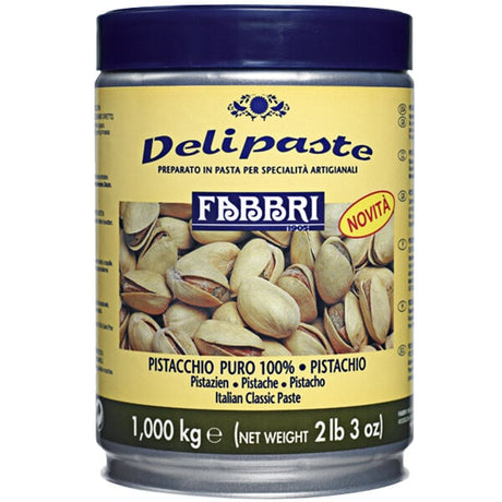 Fabbri Delipaste 1 kg Pistachio Pure Flavoring Paste - 3/Case