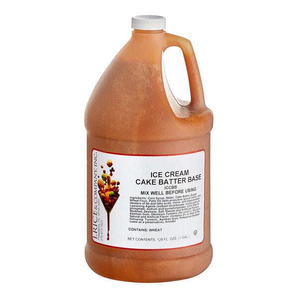 I. Rice Cake Batter Hard Serve Ice Cream Base 1 Gallon - 4/Case