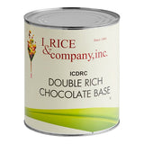 I. Rice Rich Double Chocolate Hard Serve Ice Cream Base #10 Can - 6/Case