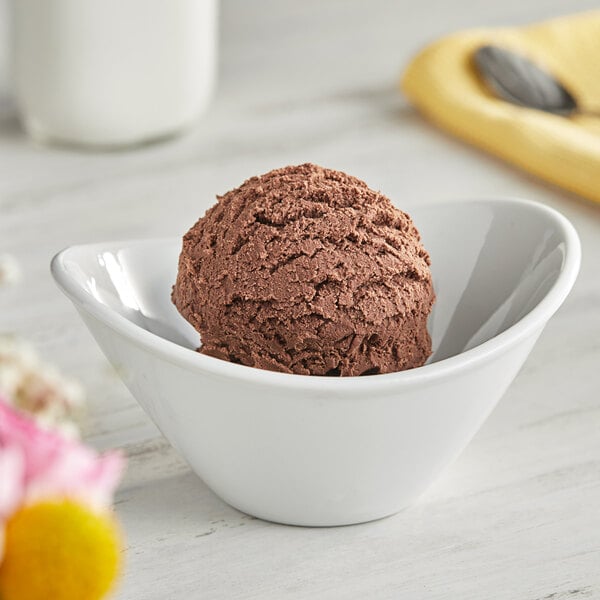 I. Rice Rich Double Chocolate Hard Serve Ice Cream Base #10 Can - 6/Case