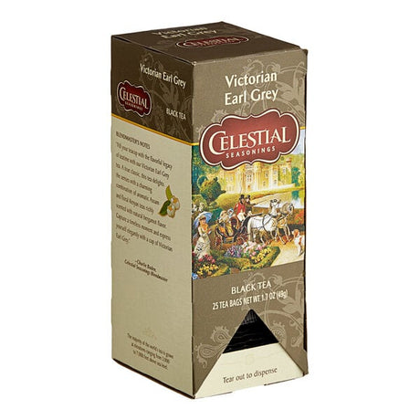 Celestial Seasonings Victorian Earl Grey Black Tea Bags - 150/Case