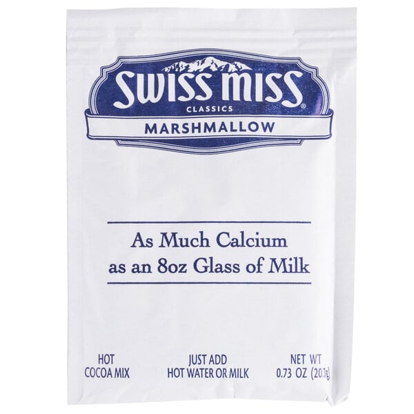 Swiss Miss Hot Cocoa Mix with Marshmallows Packet - 300/Case