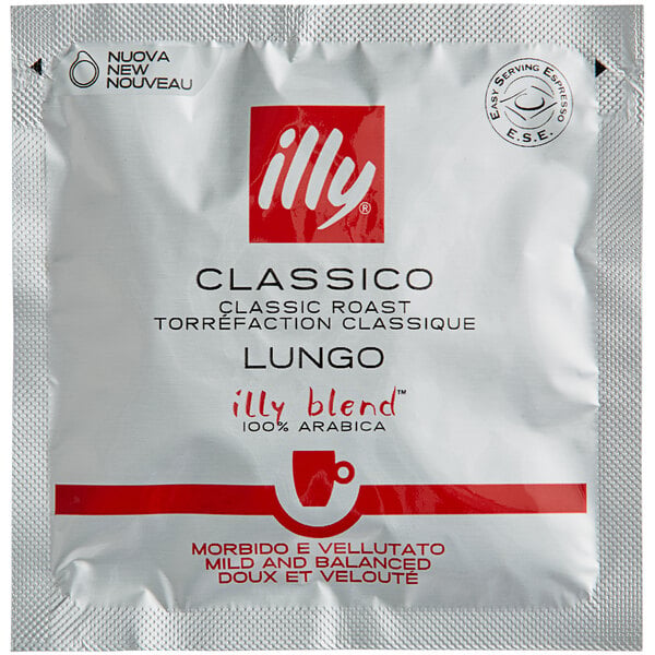 illy Classico Lungo Single Serve Espresso Pods - 216/Case