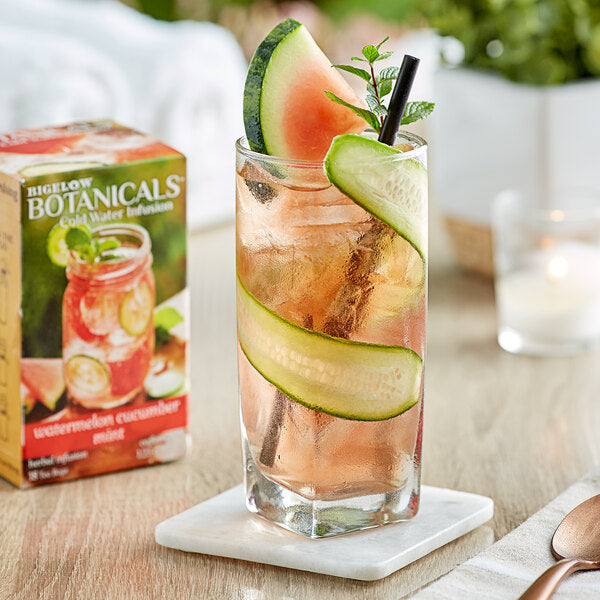 Bigelow Botanicals Watermelon Cucumber Mint Cold Water Infusion Tea Bags - 108/Case