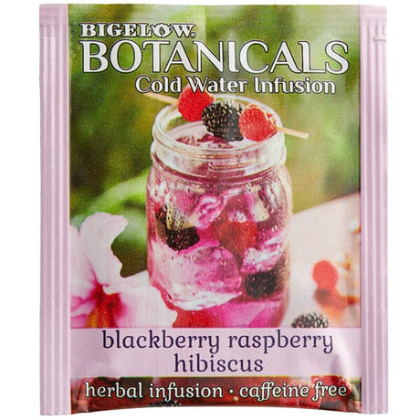 Bigelow Botanicals Blackberry Raspberry Hibiscus Cold Water Infusion Tea Bags - 108/Case