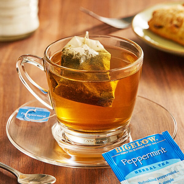 Bigelow Peppermint Herbal Tea Bags - 168/Case