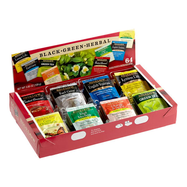Bigelow Tea Bag Variety Tray Pack - 384/Case